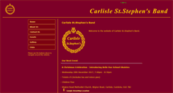 Desktop Screenshot of carlisleststephensband.co.uk