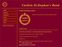 Tablet Screenshot of carlisleststephensband.co.uk
